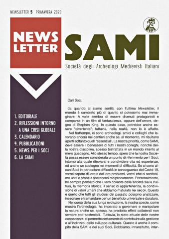 Newsletter Sami Maggio 2020